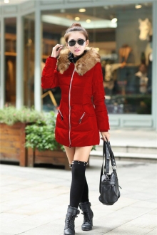 Дамско яке с пух  Есен-Зима 2015