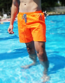 Нов модел мъжки плажни шорти - Оранжеви