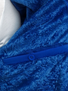 Мъжко шушляково яке с качулка и подплата - светло синьо