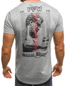 Мъжка тениска "Blessed" - сива