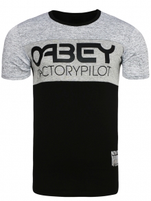 Мъжка тениска "OABEY" - черна