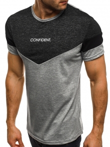 Мъжка тениска ''Confident'' - сива