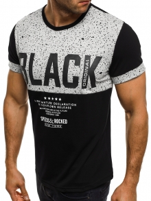 Мъжка тениска Speeds&Rocked - черна