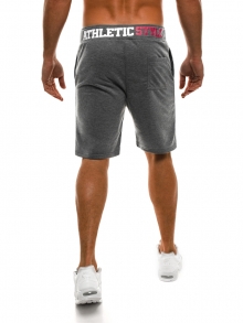 Мъжки шорти Athletic Style - тъмно сиви