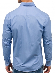 Нов модел мъжка риза Светло синя 2021
