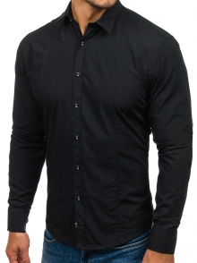 Нов модел мъжка риза Черна 2021
