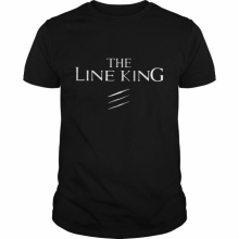 Мъжка тениска "Line King" модел 2019 - черна