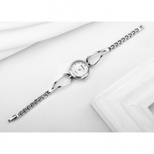 ETEVON Дамски Сребърен Аналогов Кварцов Часовник