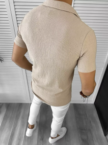 Мъжка риза с къс ръкав Матео модел 2024