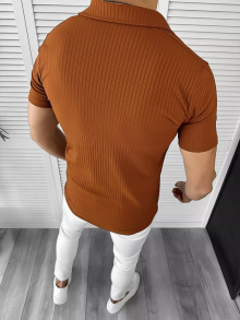 Мъжка риза с къс ръкав Феликс модел 2024