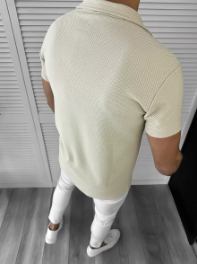 Мъжка риза с къс ръкав Сахар модел 2024
