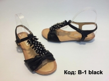 Отворен модел летни сандали код : B-1 Black