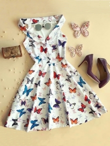 Къса рокля - ''Цветни пеперуди''