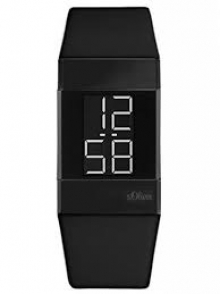 s.Oliver Time дамски цифров часовник с кожена каишка SO-3365-LD