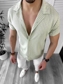 Мъжка риза с къс ръкав Сенсеи модел 2024