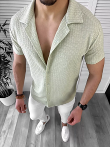 Мъжка риза с къс ръкав Естило модел 2024