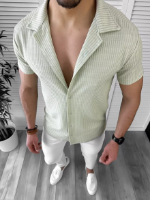 Мъжка риза с къс ръкав Густав модел 2024