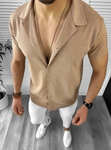 Мъжка риза с къс ръкав Естило модел 2024