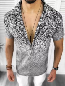 Мъжка риза с къс ръкав Густав модел 2024